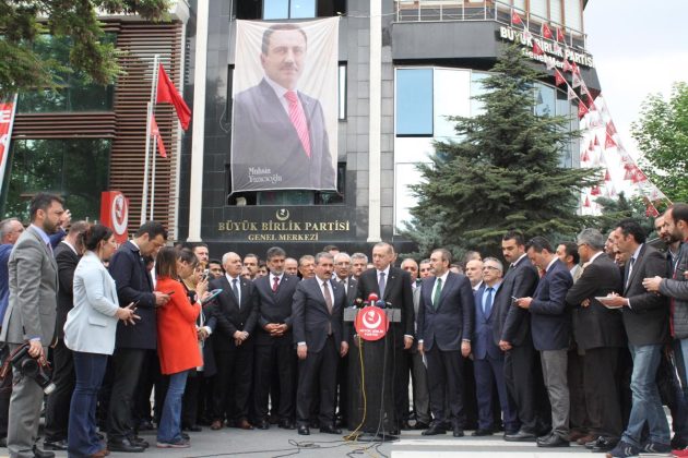 CUMHURBAŞKANI ERDOĞAN’DAN BBP GEGEN MERKEZİNE ZİYARET..