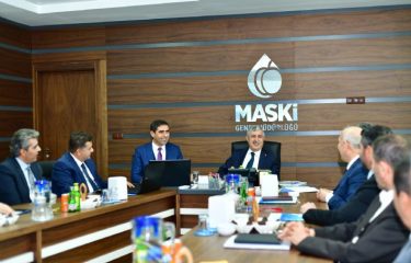 BAŞKAN POLAT MASKİ’DE BRİFİNG ALDI