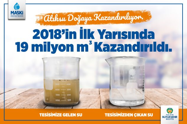 2018’İN İLK YARISINDA 19 MİLYON METREKÜP ATIKSU ARITILDI
