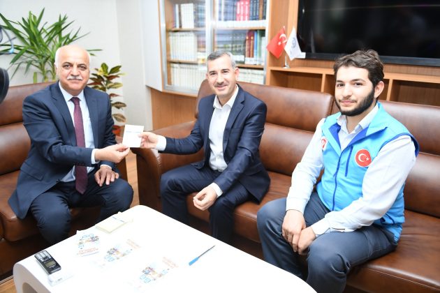 BAŞKAN ÇINAR, İL MÜFTÜSÜ ÜMİT ÇİMEN’İ MAKAMINDA ZİYARET ETTİ