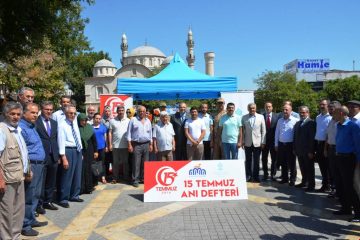 VALİ KABAN, 15 TEMMUZ ANI DEFTERİNİN AÇILIŞ TÖRENİNE KATILDI
