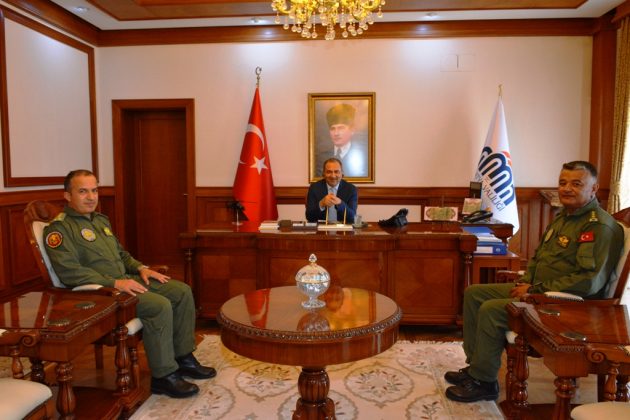 VALİ KABAN, ALBAY KELEŞ VE ALBAY ARSLAN’I KABUL ETTİ