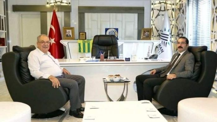 İdare Mahkeme Başkanı Ergüder’den, Başkan Kutlu’ya Ziyareti