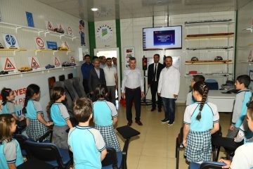 TRAFİK PARKI, ABDULKADİR ERİŞ İLKOKULU 4.SINIF ÖĞRENCİLERİNİ MİSAFİR ETTİ