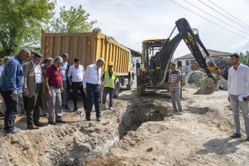 BAŞKAN POLAT, HASIRCILAR’DAKİ ALTYAPI ÇALIŞMALARINI İNCELEDİ