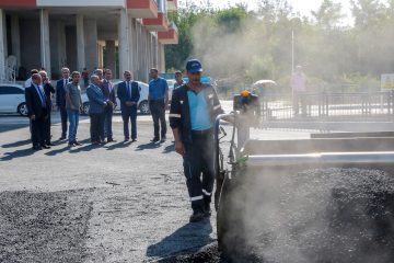 ESKİMALATYA MERKEZ TRAFİĞİNİ RAHATLATACAK YENİ YOLDA SICAK ASFALT SERİMİ YAPILDI