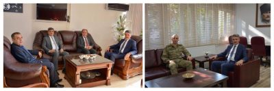 VALİ BARUŞ’TAN ADLİYE VE 2. ORDU KOMUTANLIĞINA İADE-İ ZİYARET