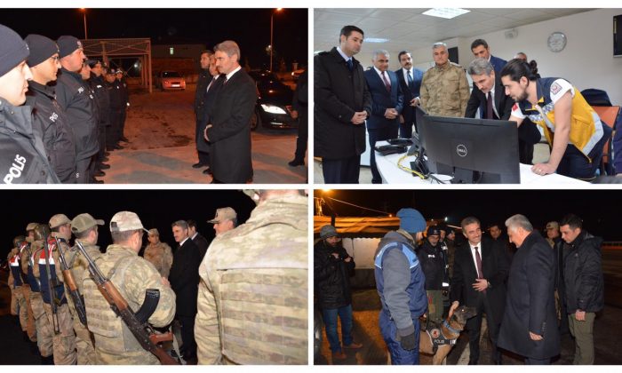 VALİ BARUŞ’TAN GÜVENLİK BİRİMLERİ ve 112’YE YILBAŞI ZİYARETİ