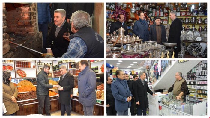 VALİ AYDIN BARUŞ ESNAFLARI ZİYARETE DEVAM EDİYOR