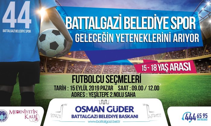 BATTALGAZİ BELEDİYE SPOR GELECEĞİN YETENEKLERİNİ ARIYOR