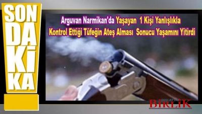 Arguvan Narmikan’da 1 Kişi Yanlışlıkla Kendisini Vurdu