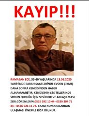 KAYIP İLANI RAMAZAN ECE