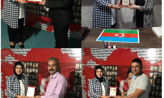 BAŞKAN ALPASLAN’DAN TEŞKİLATA PLAKET TAKDİMİ