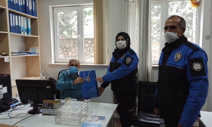 TOPLUM DESTEKLİ POLİSTEN BÜYÜKŞEHİR PERSONELİNE ANLAMLI ZİYARET