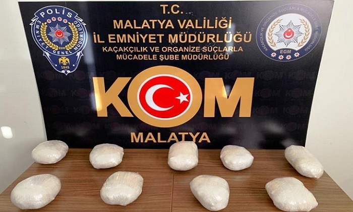 Malatya’da 3 Kilo 604 Gr. Gelen Toz Esrar Ele Geçirildi