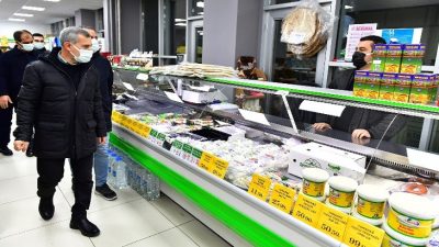 Yeşilyurt Belediyesi Yeşil Gıda Marketlere Vatandaşlardan Yoğun İlgi