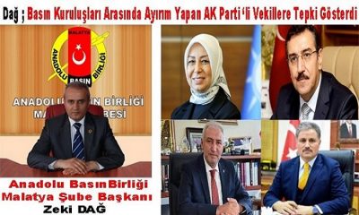 Başkan Dağ’dan AK Parti Malatya Vekillerine Sert Tepki