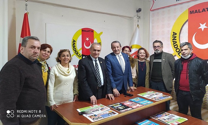 Doğru Parti Malatya İl Teşkilatından Anadolu Basın Birliğine Ziyaret