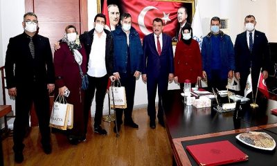 EKPSS Sınavında Ataması Yapılan Kursiyerlerden Başkan Gürkan’a Ziyaret