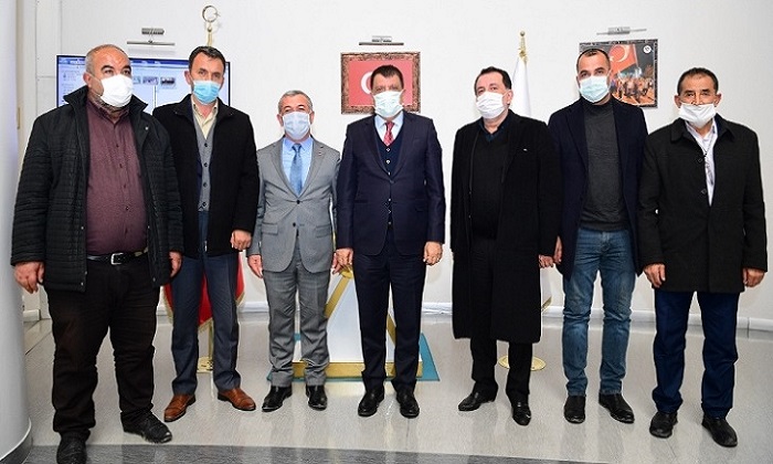 Akçadağ Muhtarlarından Başkan Gürkan’a Ziyaret