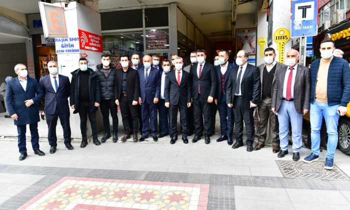 BAŞKAN ÇINAR, MHP MYK ÜYESİ, MHP İL VE İLÇE BAŞKANI VE ÜLKÜ OCAĞI BAŞKANIYLA BİRARAYA GELDİ