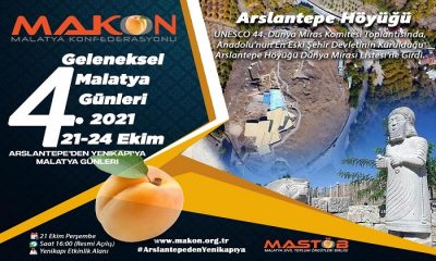 “Malatya Günleri 2021” 19-24 Ekim’de Yenikapı’da Yapılacak