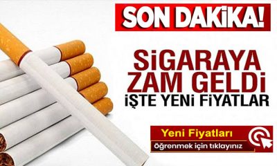 Son dakika! Sigaraya Zam Geldi! İşte Yeni Fiyatlar…