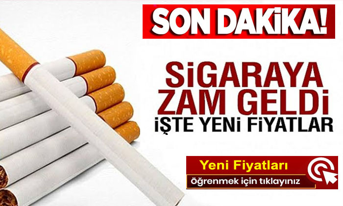 Son dakika! Sigaraya Zam Geldi! İşte Yeni Fiyatlar…