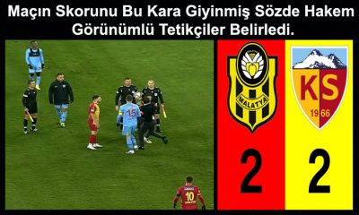Kara Giyinimli Kapkara Hüseyin Göçek, Yeni Malatyaspor’u Göçertti. 2 – 2