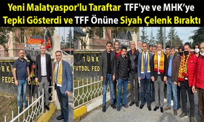 Yeni Malatyaspor’lu Taraftar  TFF ve MHK’ye Tepki Gösterdi