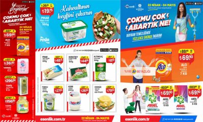 Esenlik Marketlerde 22 Nisan 04 Mayıs Tarihleri Arasında İndirimler Devam Ediyor