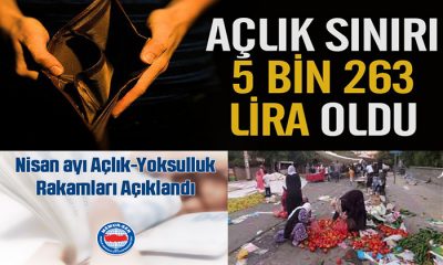 Memur-Sen Türkiye’de Açlık Sınırı 5 Bin 263 Lira Oldu