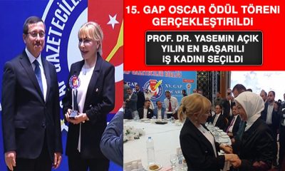 Prof. Dr. Yasemin Açık, GAP Gazeteciler Birliği Tarafından Yılın En Başarılı İş Kadını Seçildi