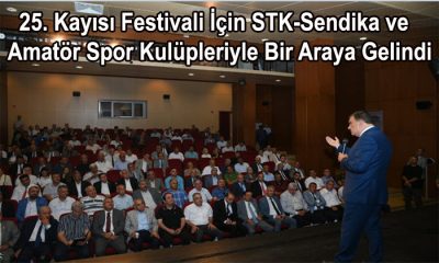25. Kayısı Festivali İçin STK-Sendika ve Amatör Spor Kulüpleriyle Bir Araya Gelindi