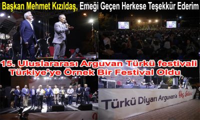 15. Uluslararası Arguvan Türkü festivali Yoğun İlgi Gördü