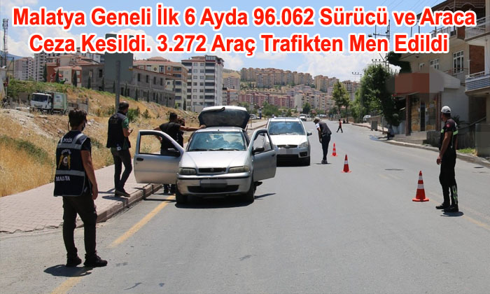 2022’nin İlk 6 Ayında 96.062 Sürücü ve Araca Ceza Kesildi. 3.272 Araç Trafikten Men Edildi