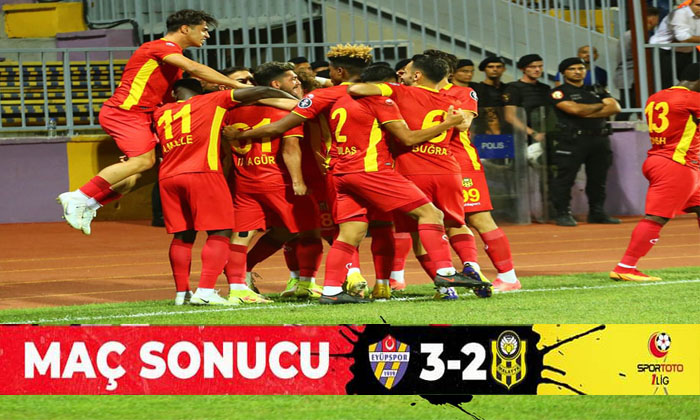 Yeni Malatyaspor Deplasmanda Eyüpapor’a 3-2 Yenildi