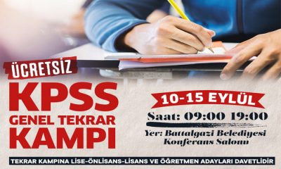 Battalgazi Belediyesi’nden  KPSS’ye Katılacak Olan Öğrencilere Destek