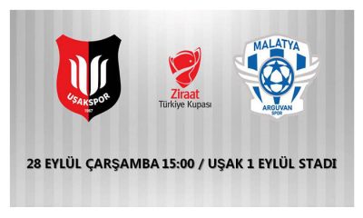 Kupada Malatya Arguvanspor 2. Eleme Turunda  Deplasmanda Uşakspor İle Karşılaşacak
