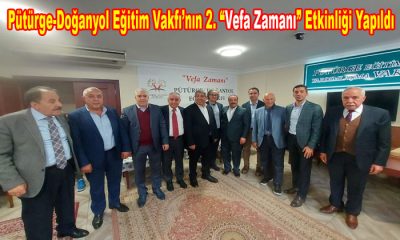 <strong>Pütürge-Doğanyol Eğitim Vakfı’nın 2. “Vefa Zamanı” Etkinliği Yapıldı</strong>