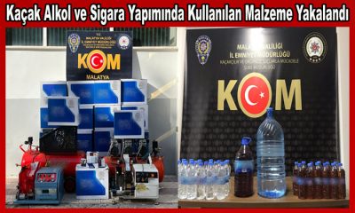 Kaçak Alkol Sigara Yapımında Kullanılan Malzeme Yakalandı
