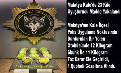 Kale’de Yolcu Otobüsünde 23 Kilo Uyuşturucu Madde Yakalandı