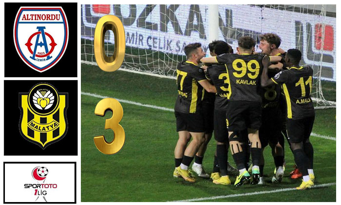 İzmir’in Dağlarında Kayısı Çiçeği Açtı .     Altınordu 0 – 3  Yeni Malatyaspor