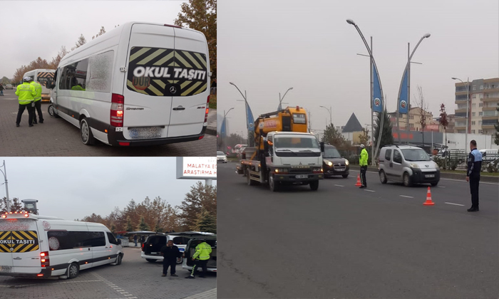 Malatya Geneli Okul Servisleri ve Sürücülere Yönelik Denetimler Sıklaştırıldı