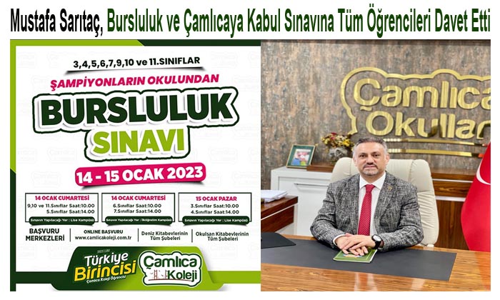 Özel Çamlıca Koleji, Bursluluk ve Çamlıcaya Kabul Sınavına Tüm Öğrencileri Davet Etti