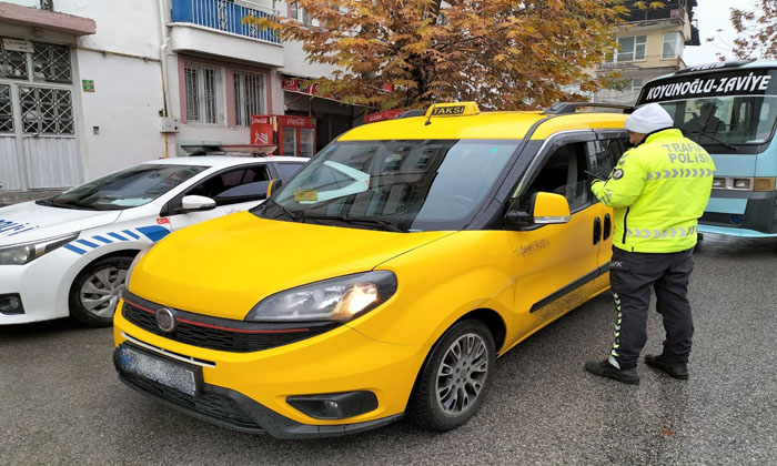 Malatya’da Ticari Taksilere Yönelik Denetimler Sıklaştırıldı