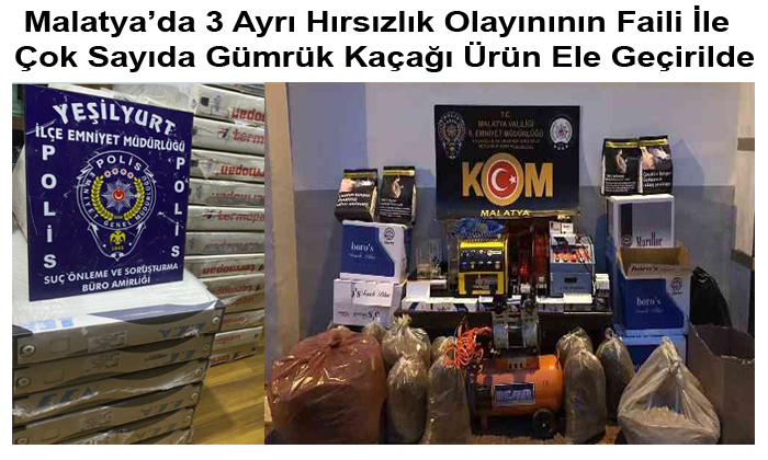 Yeşilyur’ta 3 Ayrı Hırsızlık Olayının Faili 1 Kişi Yakalandı