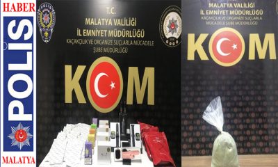 Malatya’da Polis 2 Ayrı Olayda Toz Esrar ve Gümrük Kaçağı Bir Çok Ürün Ele Geçirdi