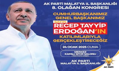 Cumhurbaşkanı Erdoğan, 24 Ocak Cuma Günü Malatya’da