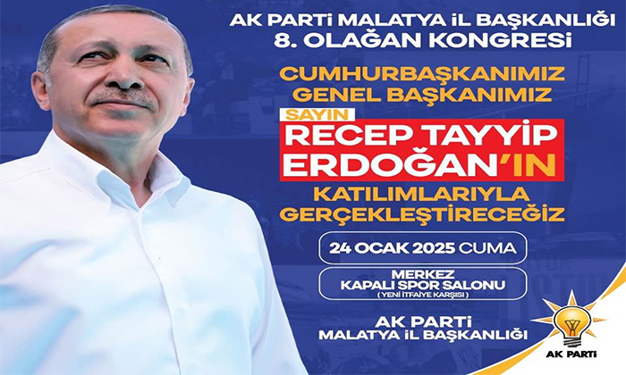 Cumhurbaşkanı Erdoğan, 24 Ocak Cuma Günü Malatya’da